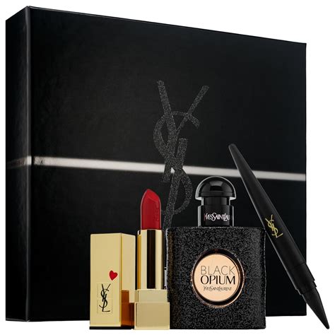 ysl black opium gift set|black opium gift set sale.